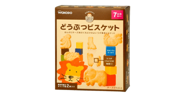 日亚销量第一！日本和光堂动物乳酪磨牙饼干（25g×2袋)*4盒 适合7个月以上
