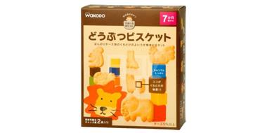 日本和光堂动物乳酪磨牙饼干（25g×2袋）*4盒