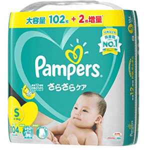 Pampers帮宝适 尿不湿干爽透气 S(4~8千克) 104片 腰贴式