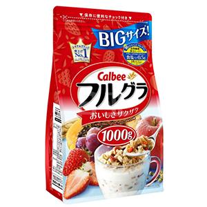 新品大容量 Calbee卡乐比水果谷物麦片1000g