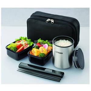 日本亚马逊 TIGER虎牌 LWY-R030-K 保温饭盒套装秒杀来袭