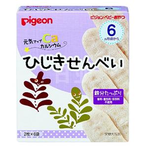 Pigeon贝亲高钙补铁海藻磨牙米饼 (6个月+)  6袋×12