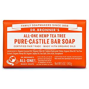 布朗博士Dr Bronner's All-One 茶树有机全能洗脸皂 140g