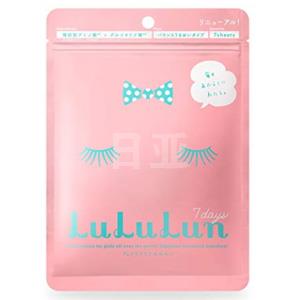 lululun 美白保湿补水面膜 7片装 粉色款