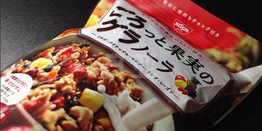日清水果谷物麦脆麦片食物纤维低卡路里280g×8袋