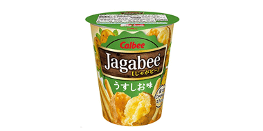 Calbee卡乐比jagabee杯装淡盐味薯条40g×12个