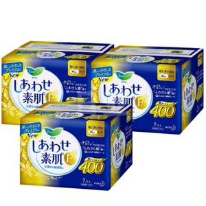 花王乐而雅40CM 夜用卫生巾 7片*3包