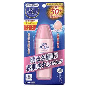 19年新款 乐敦SKIN AQUA亮肤美颜防晒霜 SPF50+ 40ml