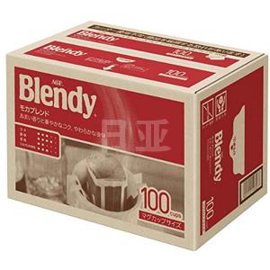 AGF blendy 挂耳式咖啡 浓香摩卡无糖浓缩咖啡 100条