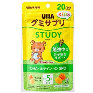 UHA味觉糖 儿童钙铁DHA叶黄素成长期α-GPC维生素 100粒