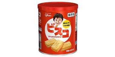 Glico格力高小麦胚芽纤维乳酸菌夹心饼干 高钙牛奶味 30枚