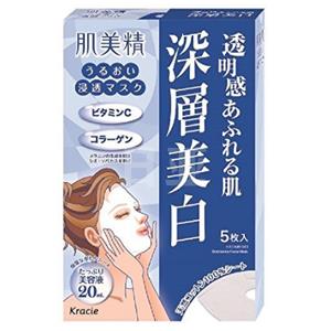 Kracie嘉娜宝 肌美精深层渗透美白面膜 5片装