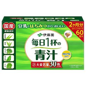 再补！伊藤园 每天一杯青汁（粉末类型）7.5g*60包