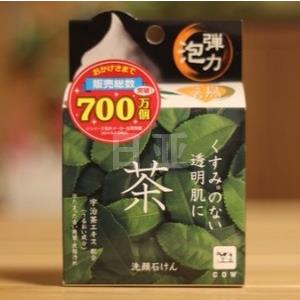 COW牛乳石碱 天然绿茶洗脸皂 80g