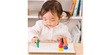 BABY COLOR 文鸟幼儿专用 无毒安全 积木塔式蜡笔 12色