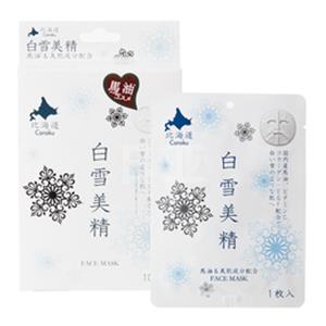 日本COROKU白雪美精 白雪马油美白保湿面膜 10片