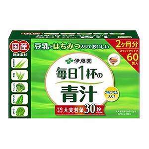 伊藤园 每天一杯青汁（粉末类型）7.5克×60包 2个月量