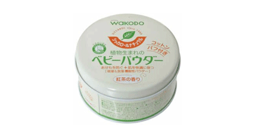 Wakodo和光堂 天然绿茶 植物性爽身粉 120g