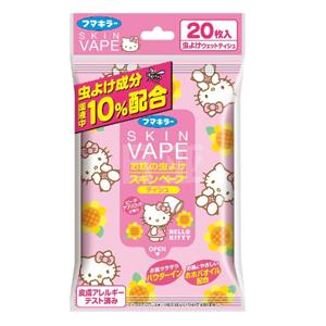 SKIN VAPE 干爽止汗驱蚊湿巾桃香味 20枚