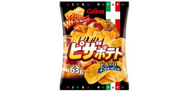 卡乐比calbee 香浓芝士披萨味薯片 63g*12袋