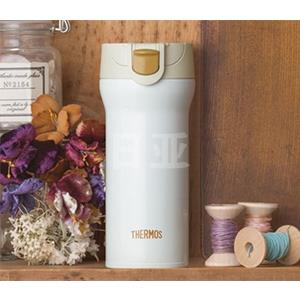 THERMOS膳魔师JNM-360车载不锈钢保温杯360ml 白色款