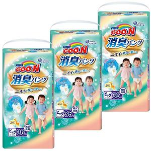 GOO.N大王 消臭拉拉裤 XL36*3包(12~20kg)