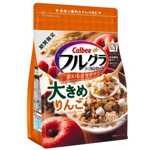 Calbee卡乐比水果谷物麦片 苹果大果粒700g×6袋