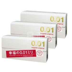 Sagami Original幸福相模001超薄避孕套/安全套 5只*3盒