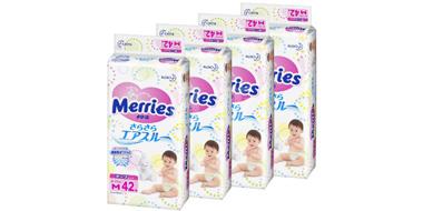 日本Kao花王妙而舒婴儿纸尿裤M（6-11kg）42枚×4