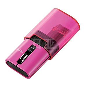 ELECOM宜丽客 M-CC1BRWH 三键红外 无线鼠标 粉色