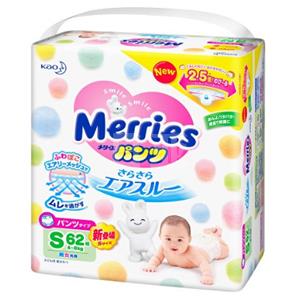 Kao花王 Merries S码拉拉裤 4-8kg 62枚