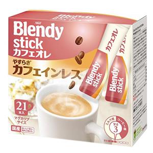 AGF Blendy无咖啡因速溶三合一牛奶咖啡 21本