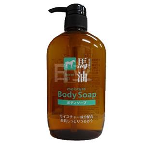 熊野油脂 无硅纯天然弱酸性马油沐浴露 600ml