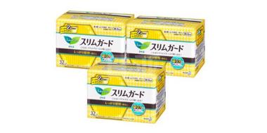 Laurier 乐而雅 瞬吸超薄 日用卫生巾 20.5cm 32片*3包