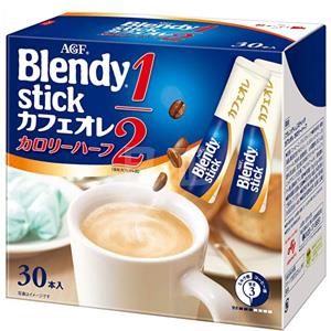 AGF blendy stick 低卡拿铁三合一速溶咖啡 30支