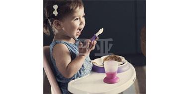 Baby Bjorn Baby Plate 婴儿餐具 宝宝餐盘 两套装（含叉匙）074082