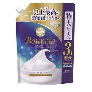 COW 牛乳石碱 保湿浓密泡沫沐浴露 牛奶香 1240ml 替换装