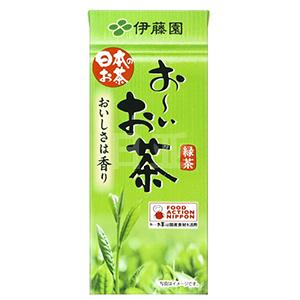 伊藤园抹茶绿茶棒 250ml×24本