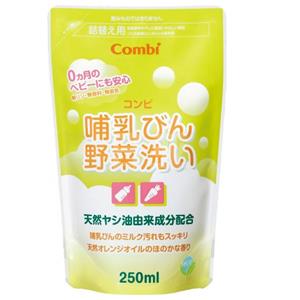 combi康贝 天然植物性奶瓶蔬菜清洗液 250ml 补充装