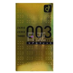 日本冈本 003 黄金真贴身超薄安全套避孕套 10只装